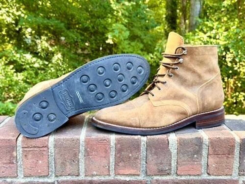 Thursday Boot Co Captain Mens 13.5 Safari Suede Cap Toe Lace Up Boots